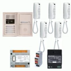 GTBA5E Pack Audio 5 BP Avec 5 Postes GT1D Programmés AIPHONE