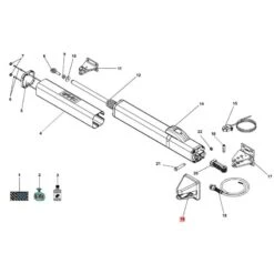 CACHE ATTACHE ARRIERE S450H FAAC