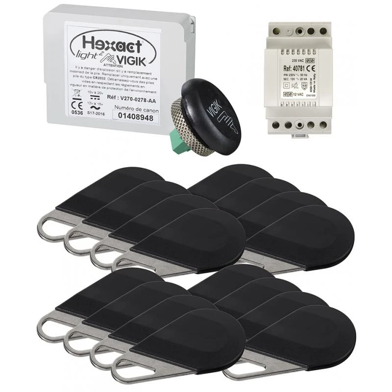 HEPACK16 Pack 1 Centrale HELIGHT2 + 16 Badges HECV2N AIPHONE 3 HEPACK16 Pack 1 Centrale HELIGHT2 + 16 Badges HECV2N AIPHONE