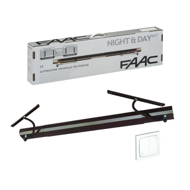 KIT NIGHT & DAY P&P FILAIRE MARRON POUR VOLETS BATTANTS FAAC 2 KIT NIGHT & DAY P&P FILAIRE MARRON POUR VOLETS BATTANTS FAAC